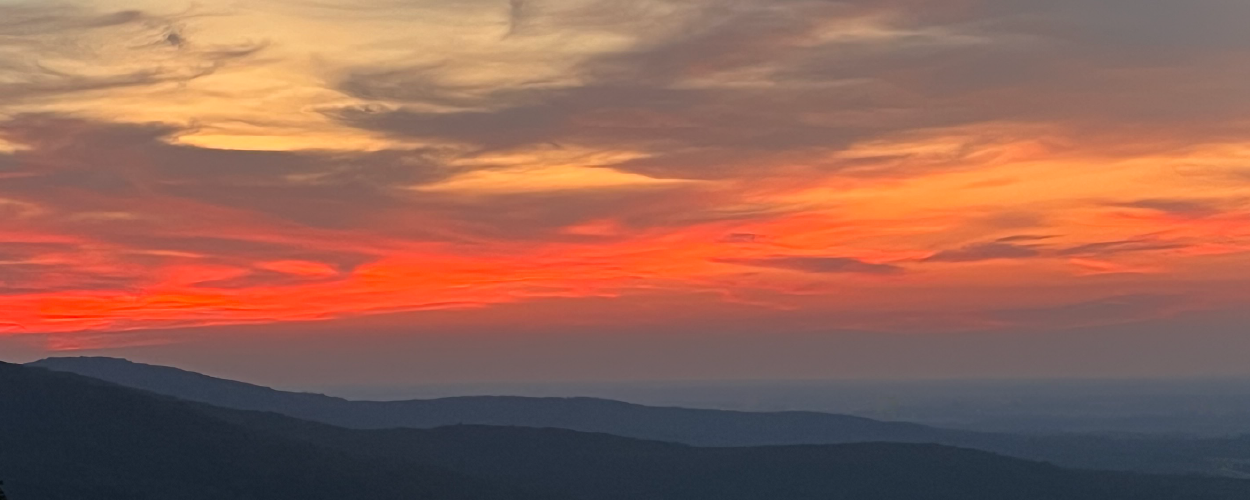 banner, sunset, Stuart Marshall, Sewanee TN