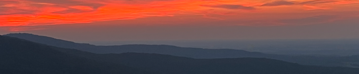 banner, sunset, Stuart Marshall, Sewanee TN